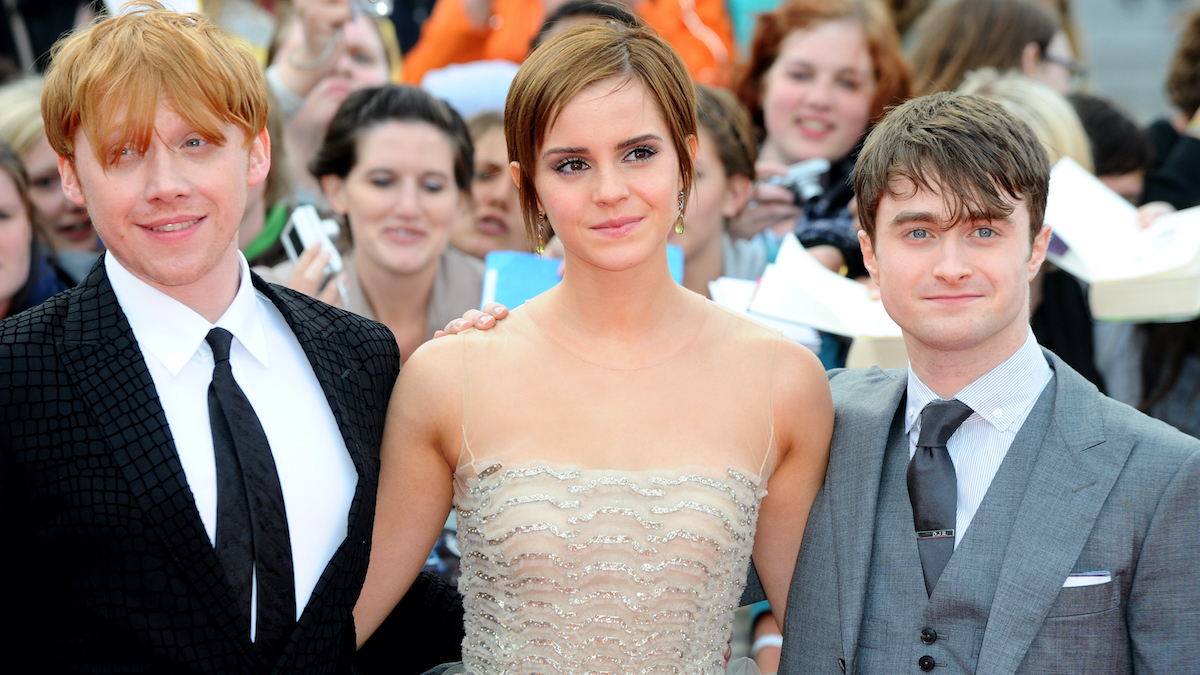 Rupert Grint, Emma Watson and Daniel Radcliffe