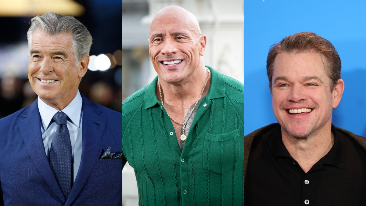 Dwayne Johnson Matt Damon Pierce Brosnan Getty