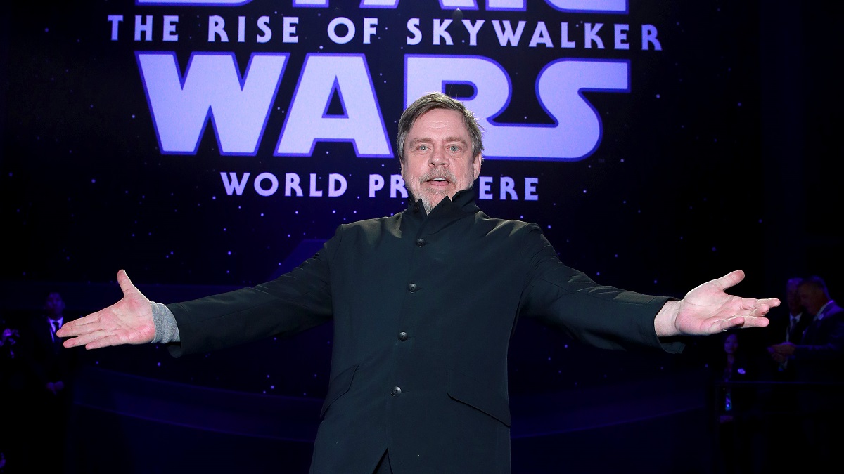 HOLLYWOOD, CALIFORNIA - DECEMBER 16: Mark Hamill attends the Premiere of Disney's "Star Wars: The Rise Of Skywalker" on December 16, 2019 in Hollywood, California.