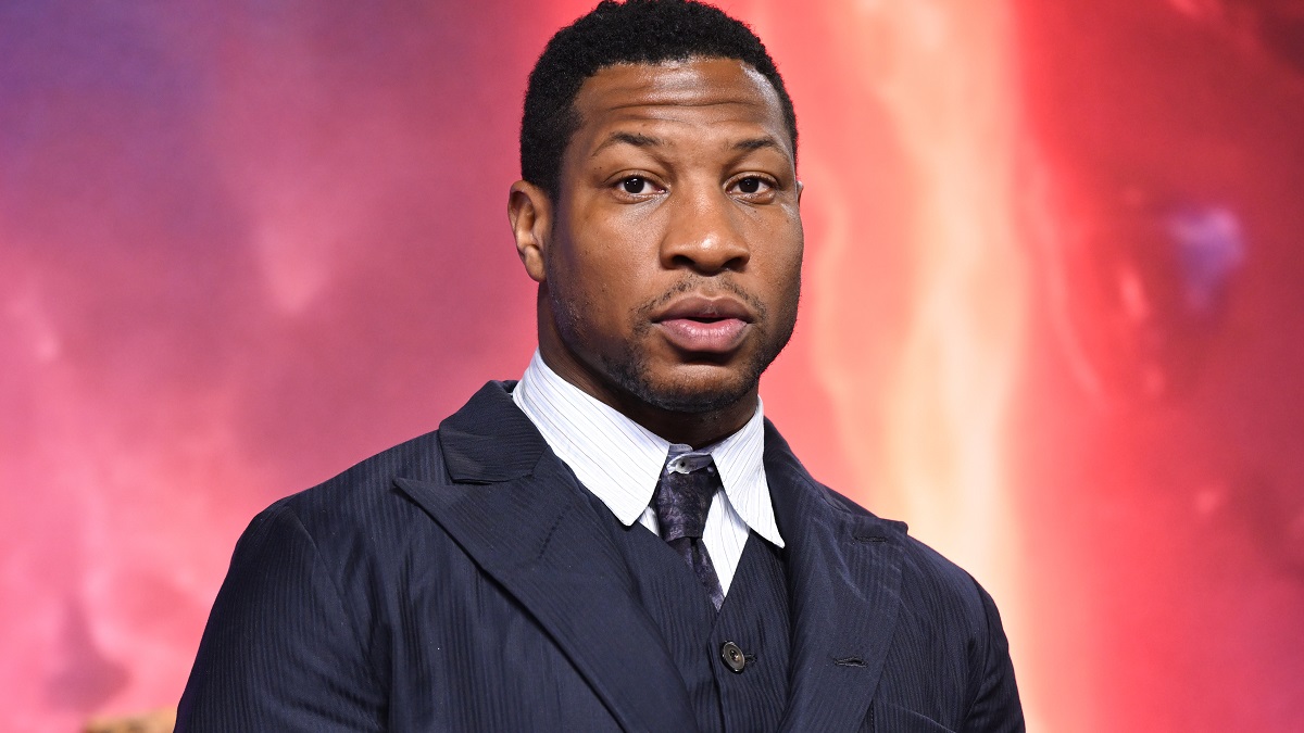 LONDON, ENGLAND - FEBRUARY 16: Jonathan Majors attends the "Ant-Man And The Wasp: Quantumania" UK Gala Screening at BFI IMAX Waterloo on February 16, 2023 in London, England.