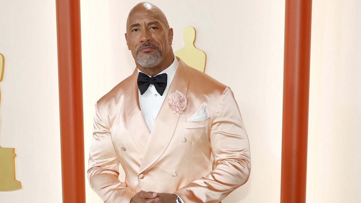 HOLLYWOOD, CALIFORNIA - MARCH 12: Dwayne Johnson attends the 95th Annual Academy Awards on March 12, 2023 in Hollywood, California.