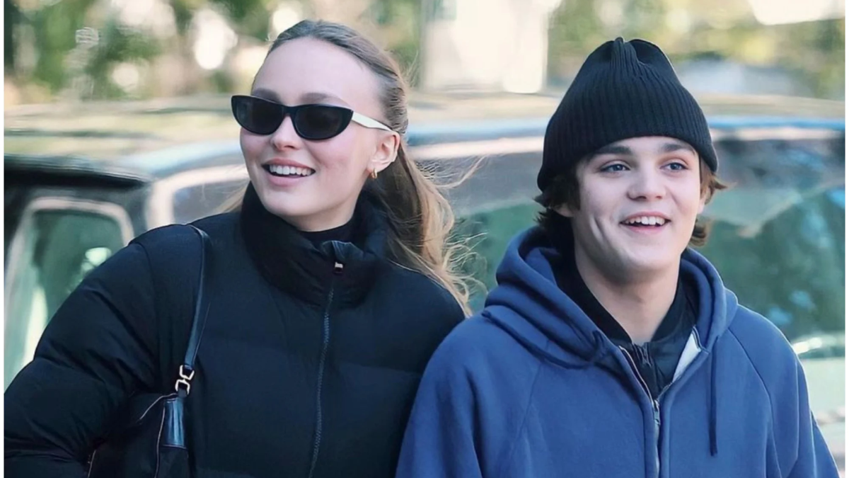 Jack Depp with his mother