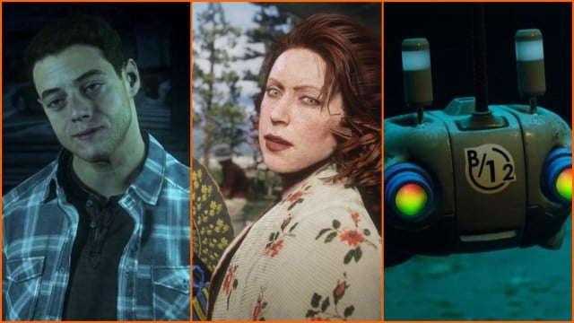 Josh from Until Dawn, Molly from RDR2 and B-12 from Stray