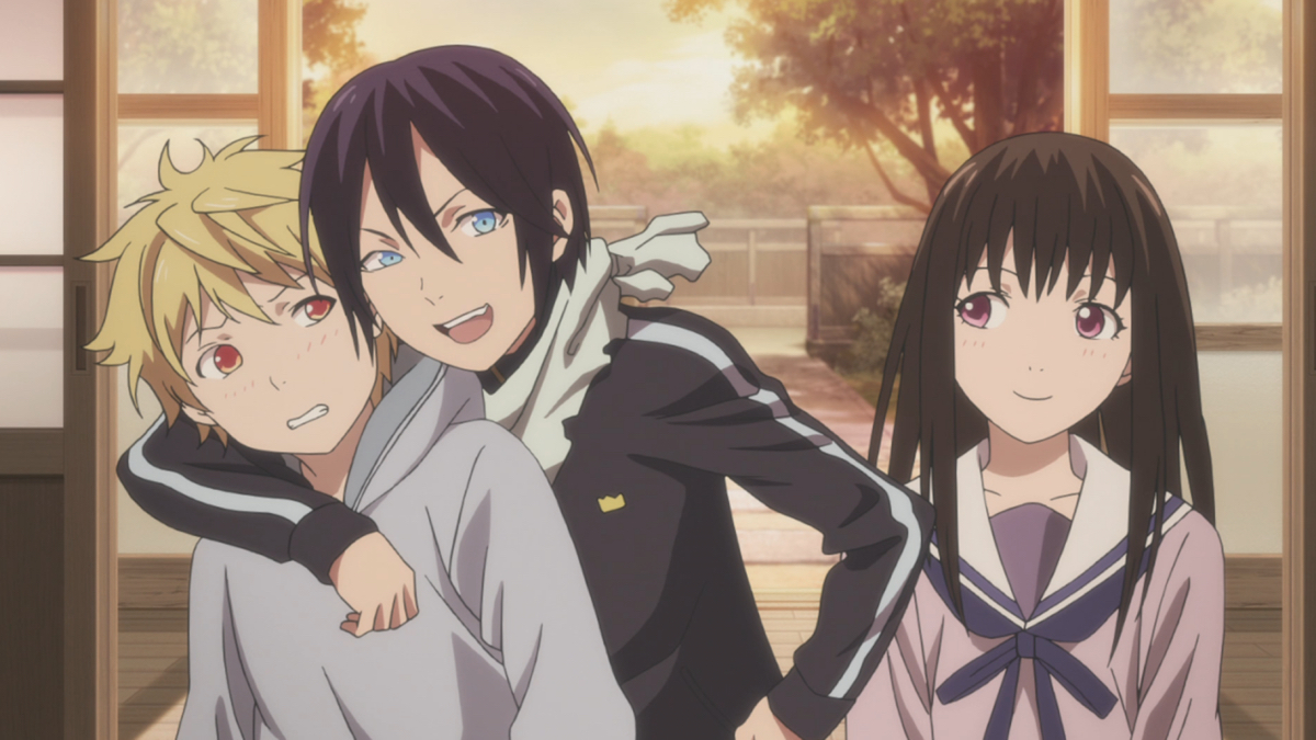 Yukine, Yato, and Hiyori from Noragami.