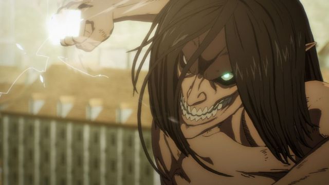 Eren as the Attack Titan in Attack on Titan