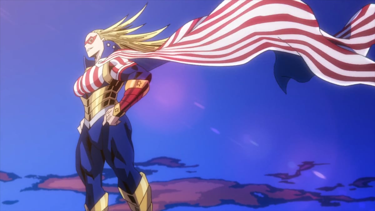 Cathleen Bate, aka Star and Stripe, in the season 6 finale of 'My Hero Academia'.