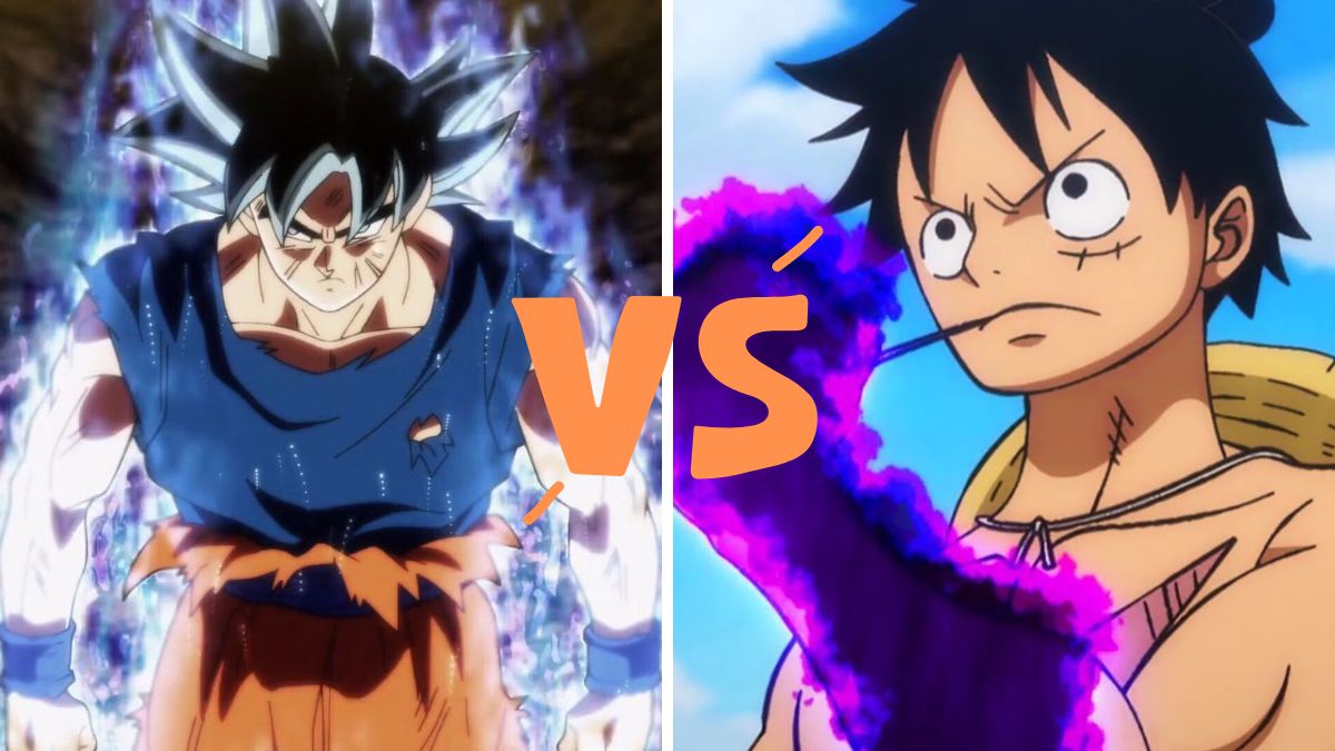 One Piece Luffy and Dragon Ball Goku