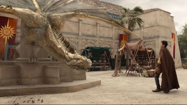 D&D movie stone statue comes to life
