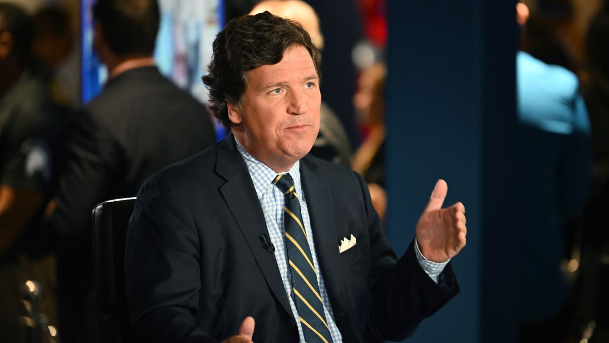 Tucker Carlson speaks during 2022 FOX Nation Patriot Awards at Hard Rock Live at Seminole Hard Rock Hotel & Casino Hollywood on November 17, 2022 in Hollywood, Florida. (Photo by Jason Koerner/Getty Images)