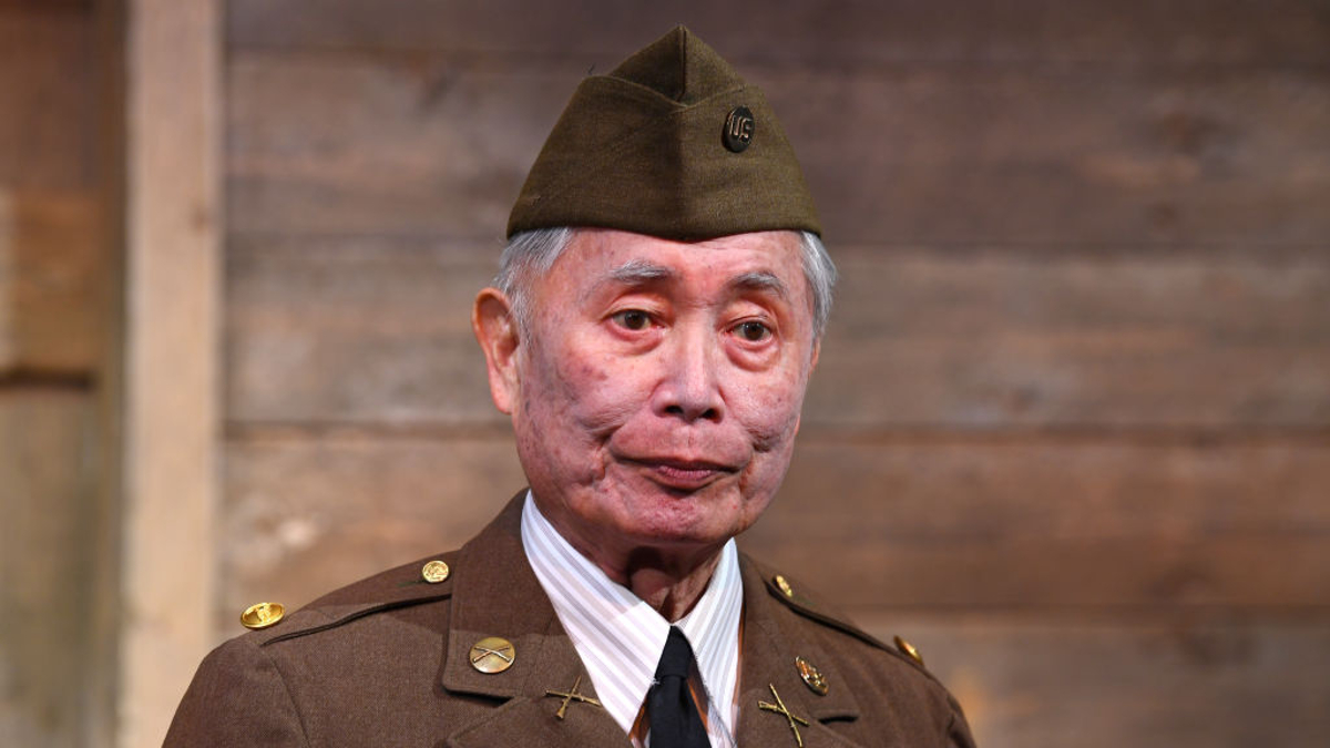 George Takei attends the photocall for George Takei's "Allegiance" at Charing Cross Theatre on January 12, 2023 in London, England