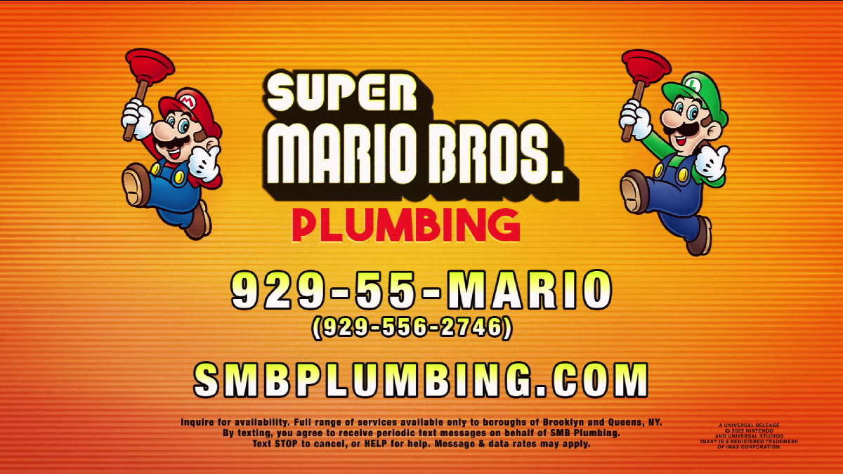 Mario and Luigi plumbing commercial