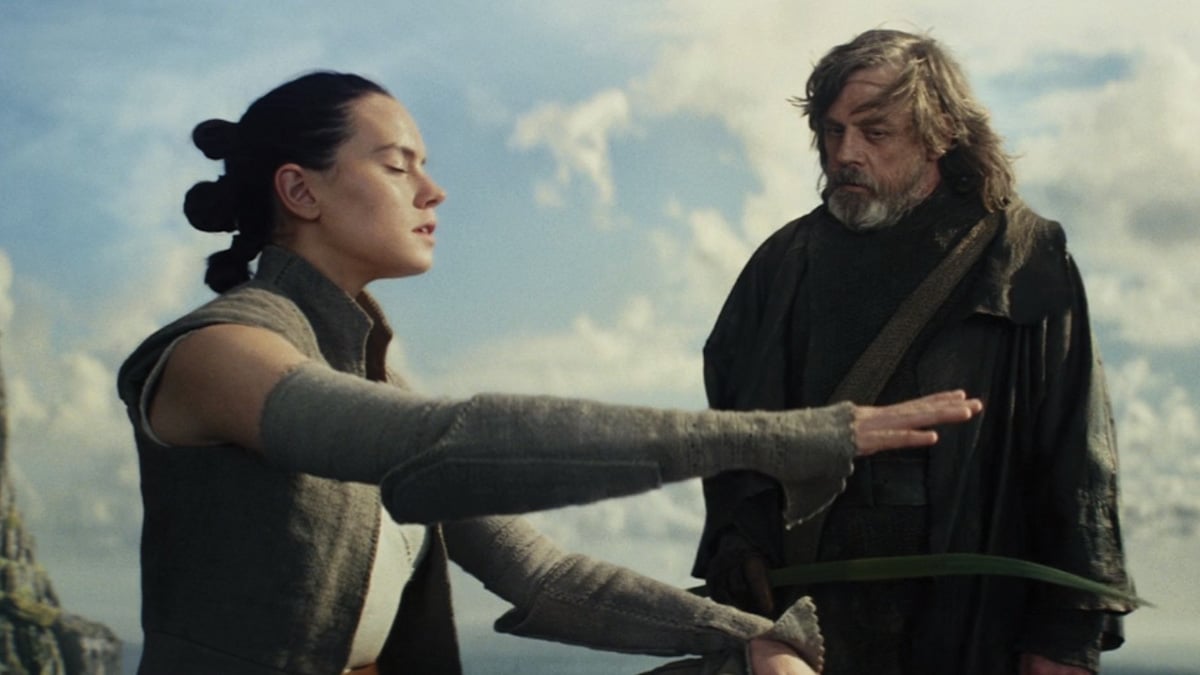 The Last Jedi Rey and Luke