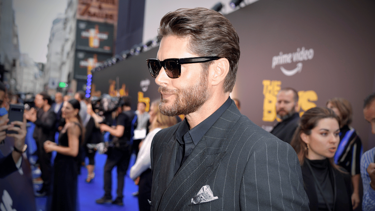 Jensen Ackles on the red carpet for 'The Boys' premiere