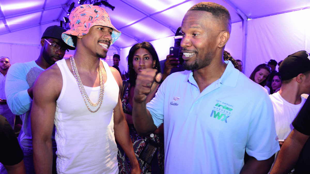 Nick Cannon and Jamie Foxx