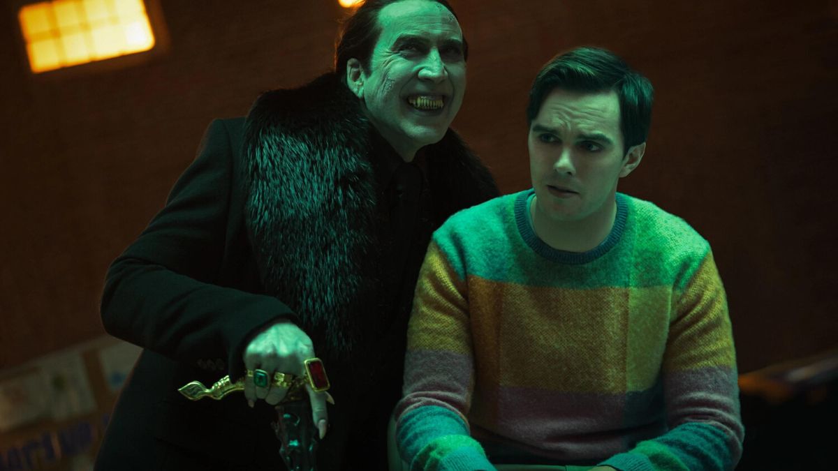 Nicolas Cage and Nicholas Hoult in Renfield