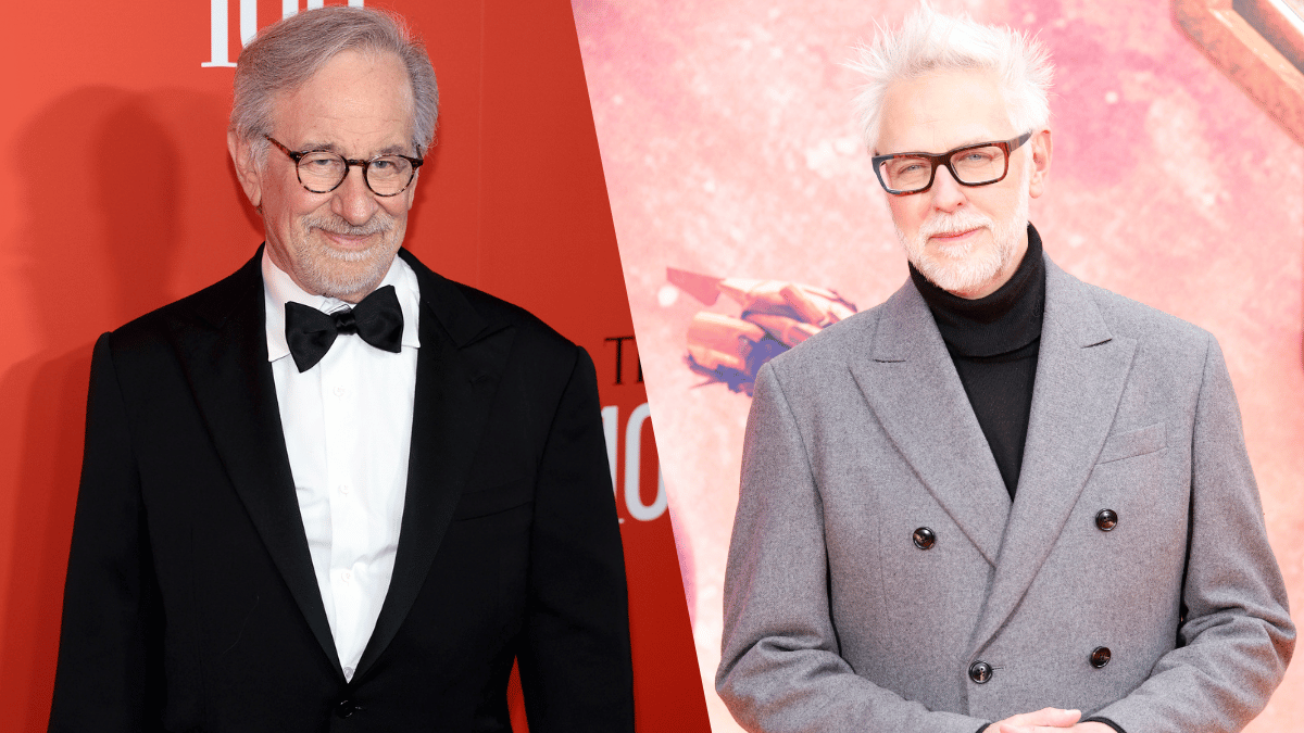 Steven Spielberg and James Gunn