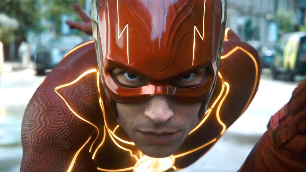 Ezra Miller as Barry Allen in 'The Flash'