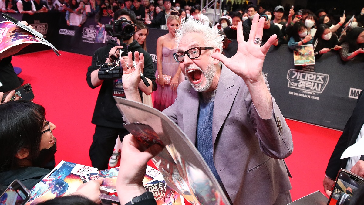 SEOUL, SOUTH KOREA - APRIL 19: Director James Gunn attends the Seoul premiere of "Guardians Of The Galaxy Vol.3" at Dongdaemun Design Plaza on April 19, 2023 in Seoul, South Korea.