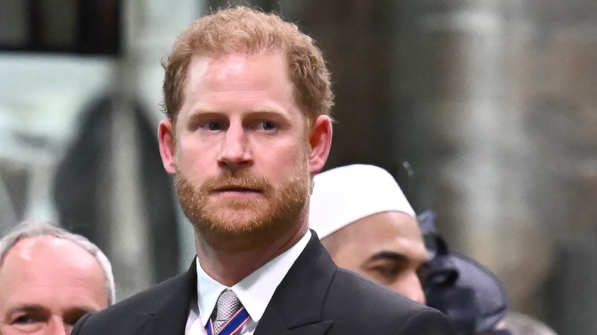 Britain's Prince Harry, Duke of Sussex looks on as Britain's King Charles III leaves Westminster Abbey after the Coronation Ceremonies in central London on May 6, 2023. - The set-piece coronation is the first in Britain in 70 years, and only the second in history to be televised. Charles will be the 40th reigning monarch to be crowned at the central London church since King William I in 1066. Outside the UK, he is also king of 14 other Commonwealth countries, including Australia, Canada and New Zealand.