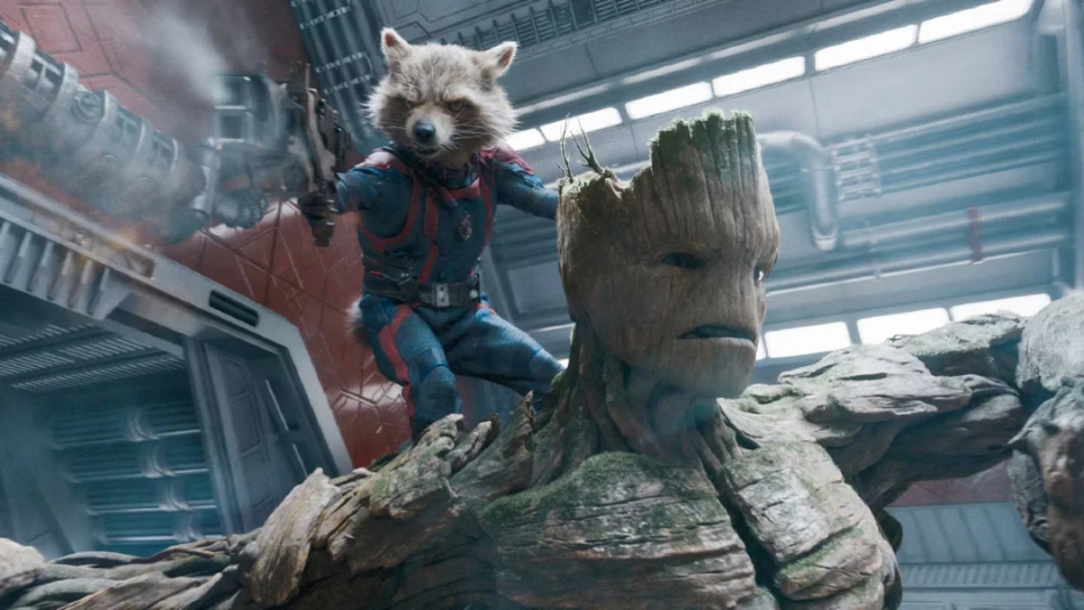 Rocket and Groot in GOTG Vol 3