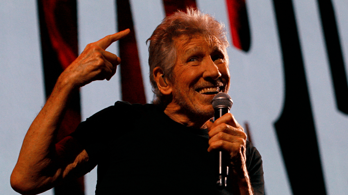 MUNICH, GERMANY - MAY 21: Roger Waters, co-founder of the English rock band Pink Floyd, performs live on stage at Olympiastadion on May 21, 2023 in Munich, Germany.