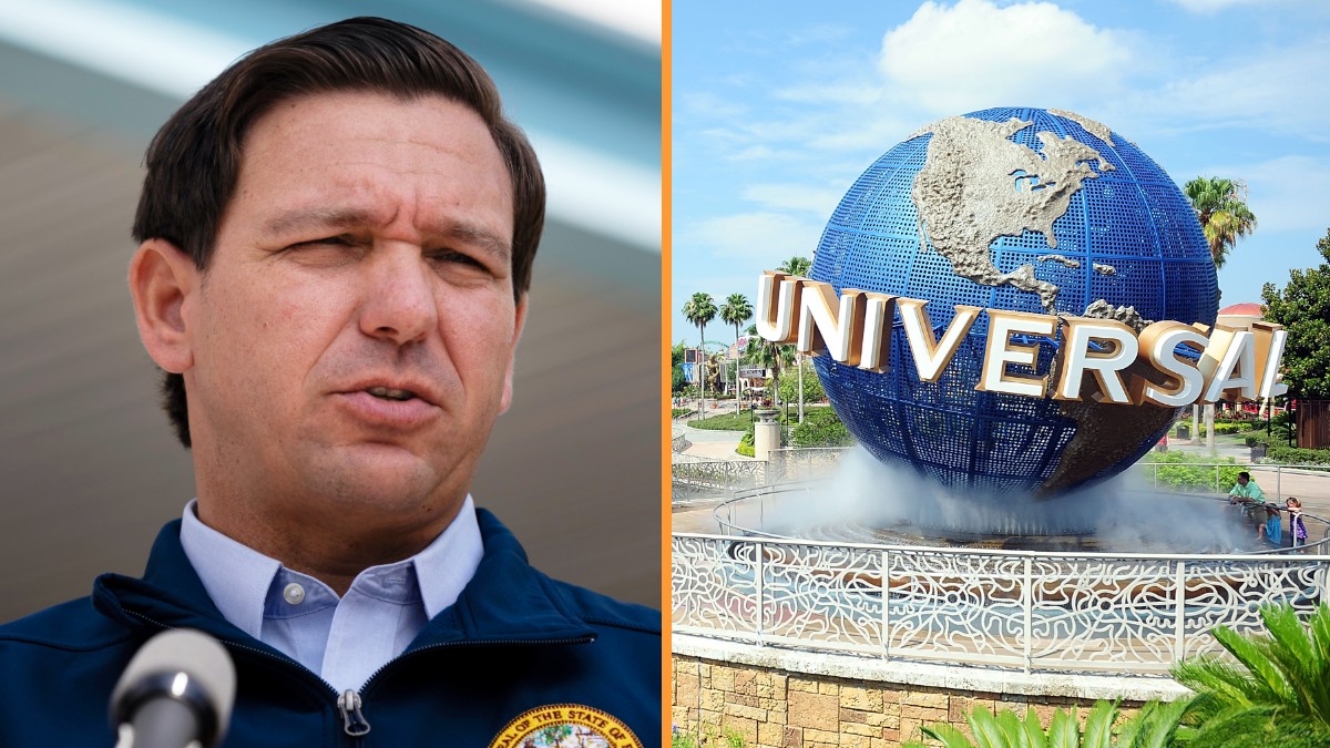 Ron DeSantis and Universal Studios - Getty