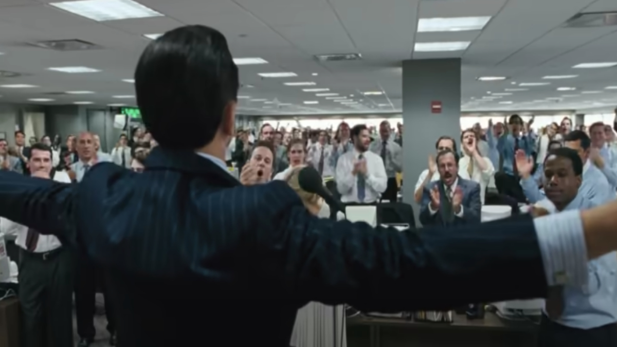 The Wolf of Wall Street scene