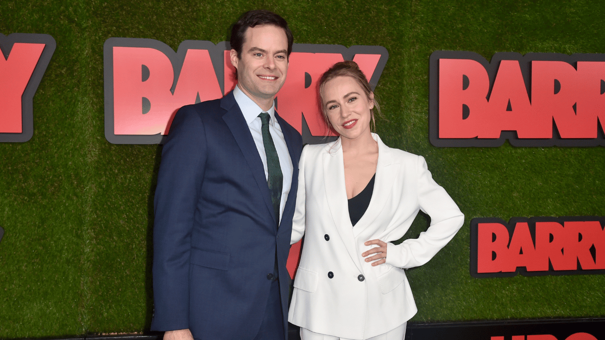 Bill Hader and Sarah Goldberg