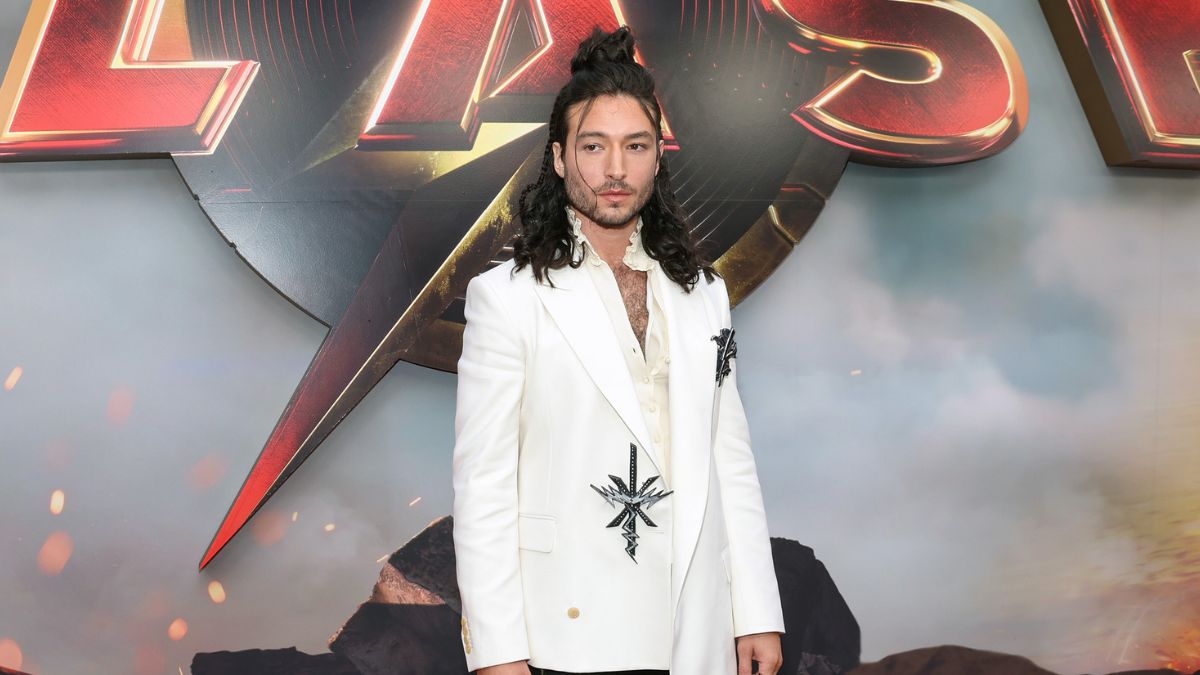 Ezra Miller at 'The Flash' premiere