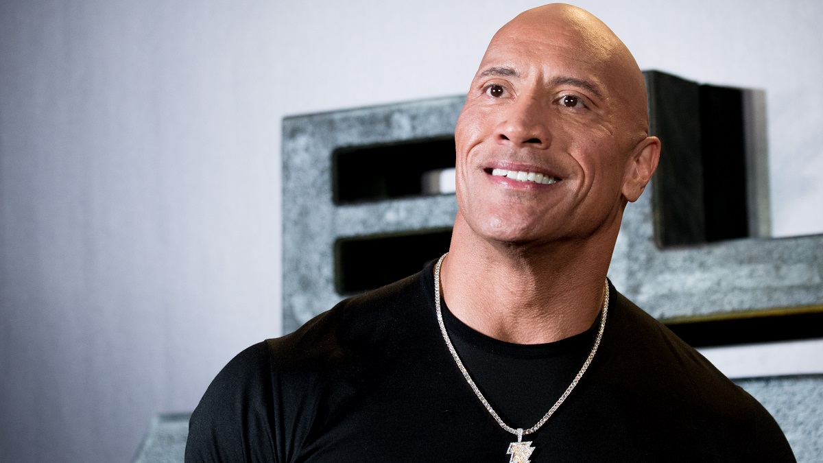 MADRID, SPAIN - OCTOBER 19: Actor Dwayne Johnson attends the "Black Adam" premiere at Cine Capitol on October 19, 2022 in Madrid, Spain.