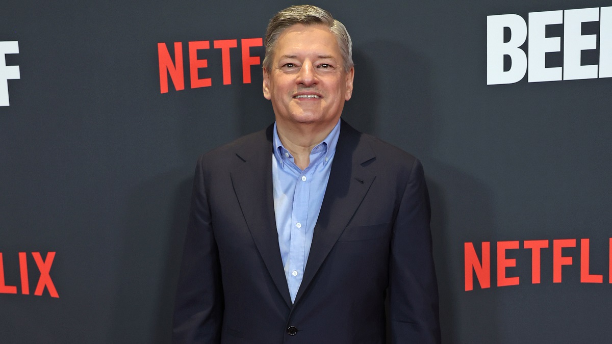 CALIFORNIA - MARCH 30: (L-R) Ted Sarandos, Co-CEO at Netflix attends the Los Angeles Premiere of Netflix's "BEEF" at TUDUM Theater on March 30, 2023 in Hollywood, California.