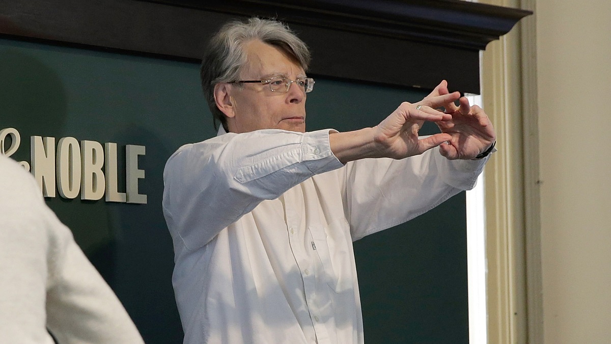 NEW YORK, NY - NOVEMBER 11: Stephen King Signs Copies Of His Book "Revival" at Barnes & Noble Union Square on November 11, 2014 in New York City.