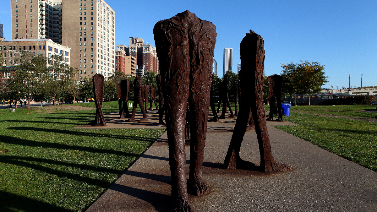 Magdalena Abakanowicz' Agora Sculptures