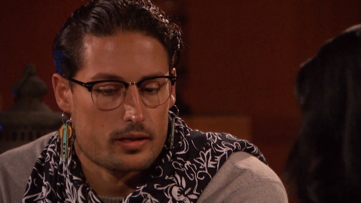 Brayden from The Bachelorette wearing earrings