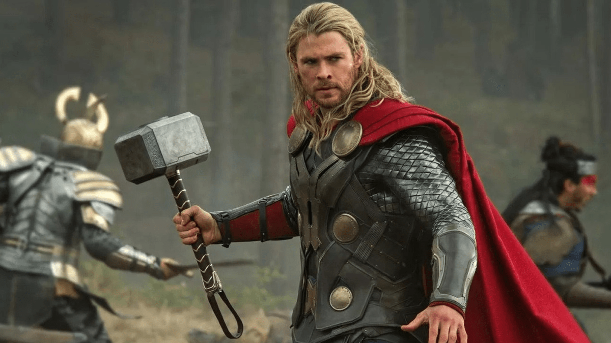 Thor holding Mjolnir