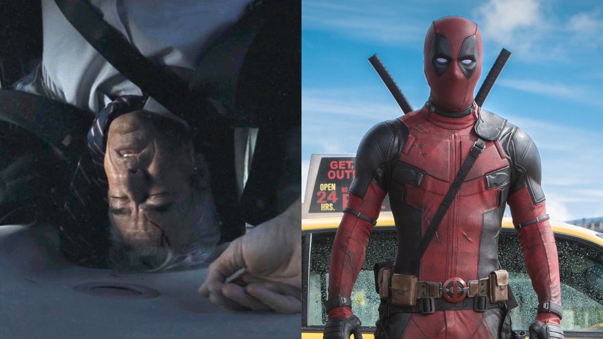 Dermot Mulroney as President Ritson in 'Secret Invasion'/Ryan Reynolds as Wade Wilson in 'Deadpool'