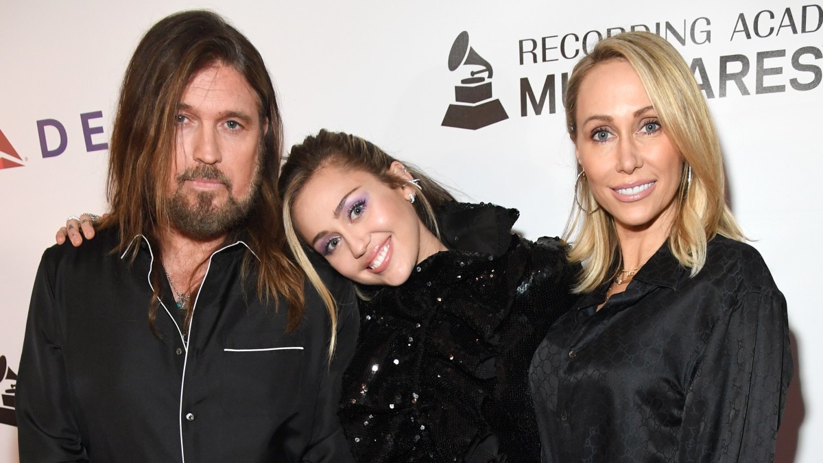 Billy Ray Cyrus, Tish Cyrus, and Miley Cyrus