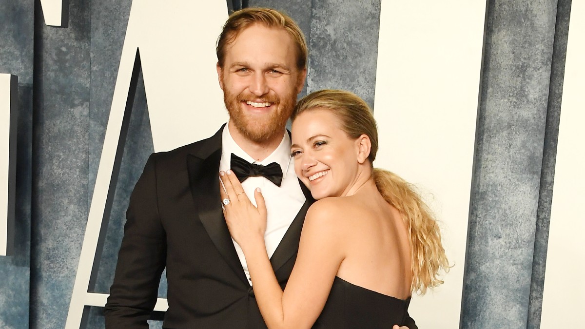 Wyatt Russell and his wife, Meredith Hagner