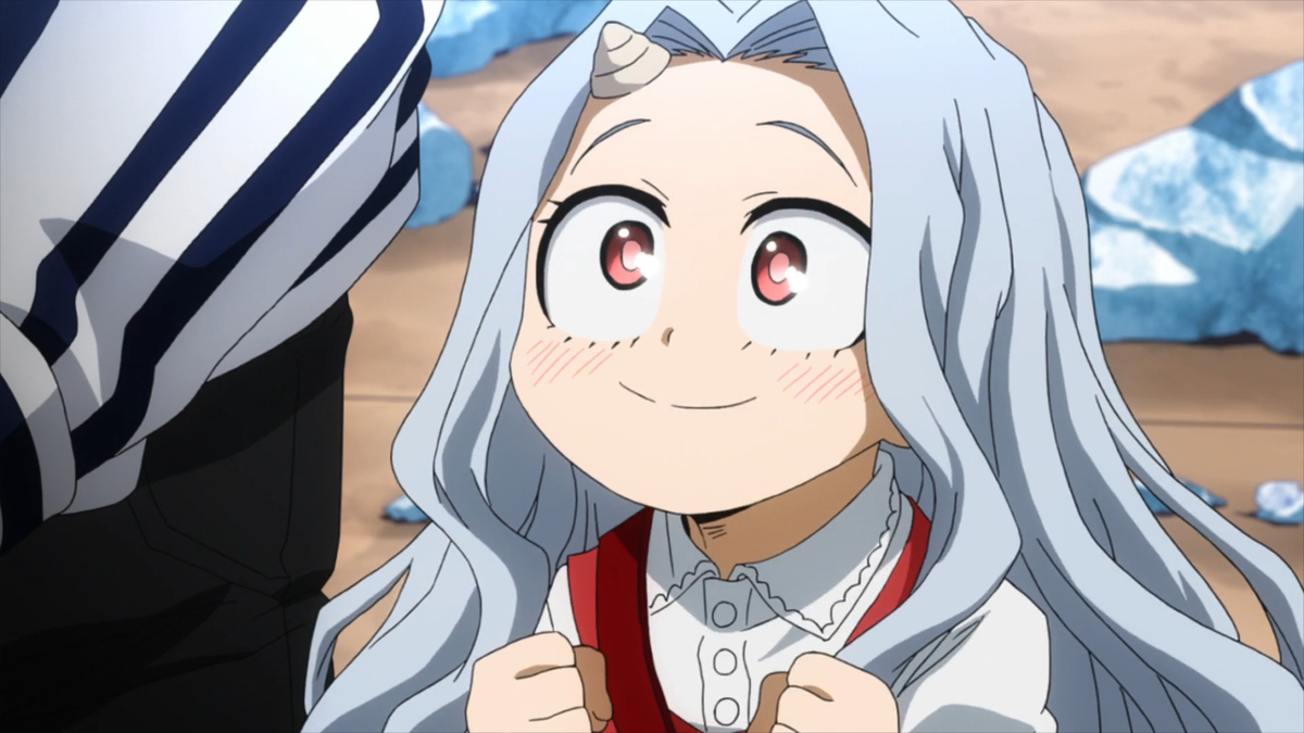 Eri smiling in My Hero Academia.