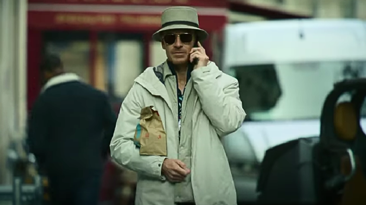 Michael Fassbender dressed in a disguise in "The Killer."