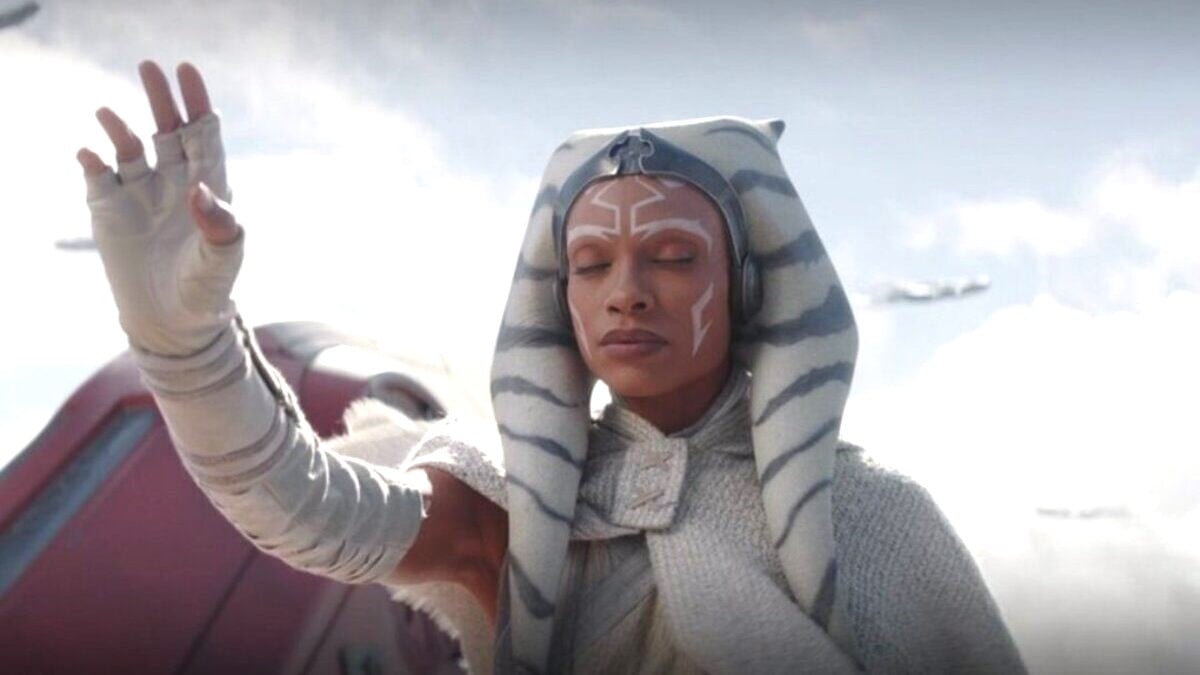 Ahsoka Tano reaches out to the Purgill using the Force in 'Ahsoka' episode five.
