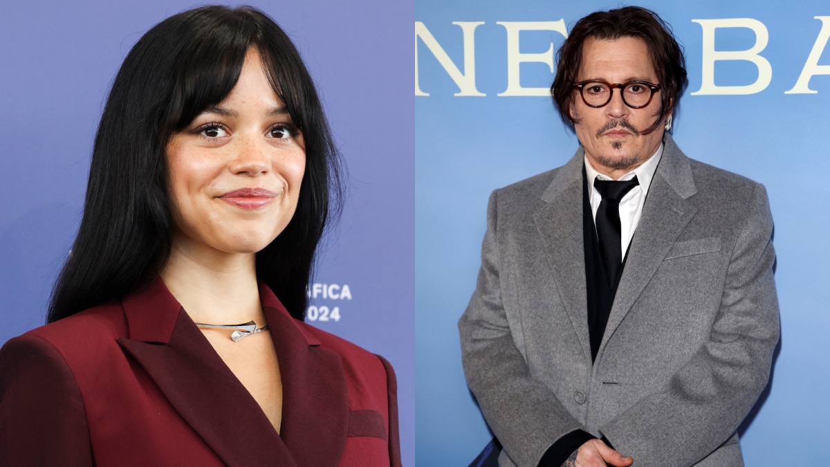 Jenna Ortega Johnny Depp Getty