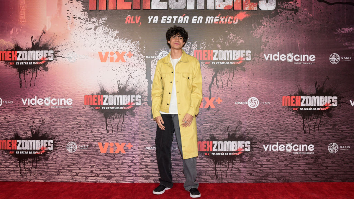 Iñaki Godoy poses for a photo during the red carpet for the movie 'MexZombies' at Cinepolis Oasis on October 25, 2022 in Mexico City, Mexico.