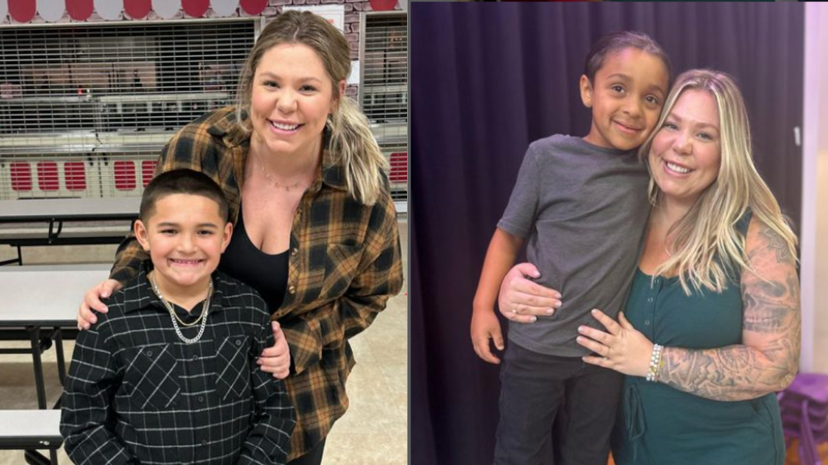 Former reality star Kailyn Lowry with her kids.