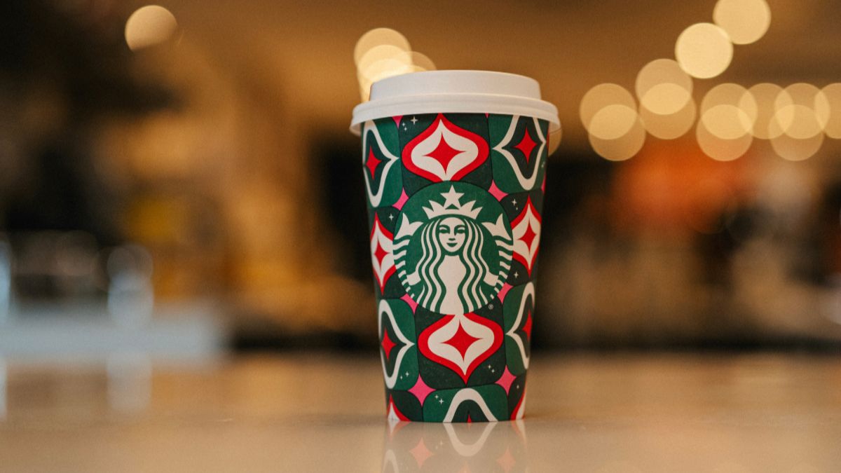 Starbucks warm drink design cup