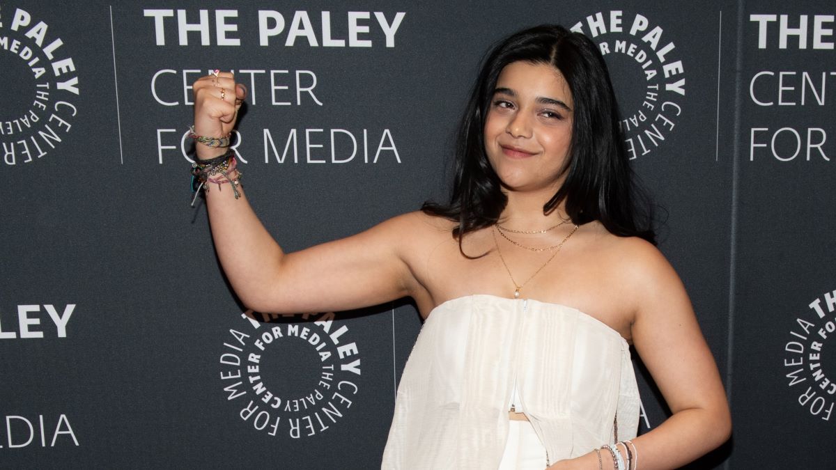 Iman Vellani attends "Ms. Marvel" screening and conversation at Paley Center For Media on June 09, 2022 in New York City. (Photo by Noam Galai/Getty Images)