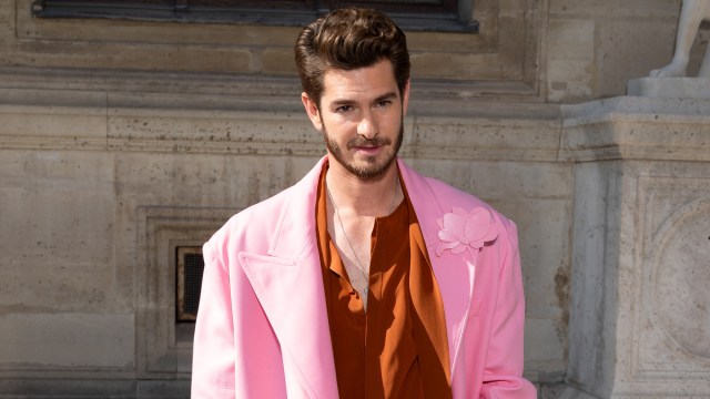 Andrew Garfield attends the Valentino Womenswear Spring/Summer 2024 show as part of Paris Fashion Week on October 01, 2023 in Paris, France.