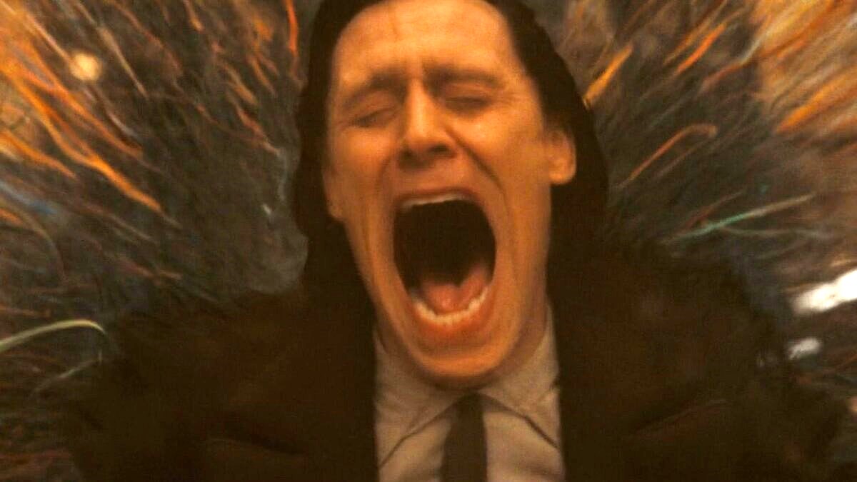 Loki screams as time is unraveled around him in 'Loki' season 2, episode 5.