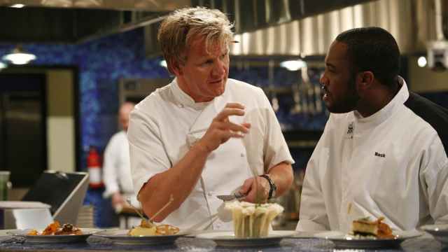 Rock Harper and Gordon Ramsay, Hell's Kitchen season 3.