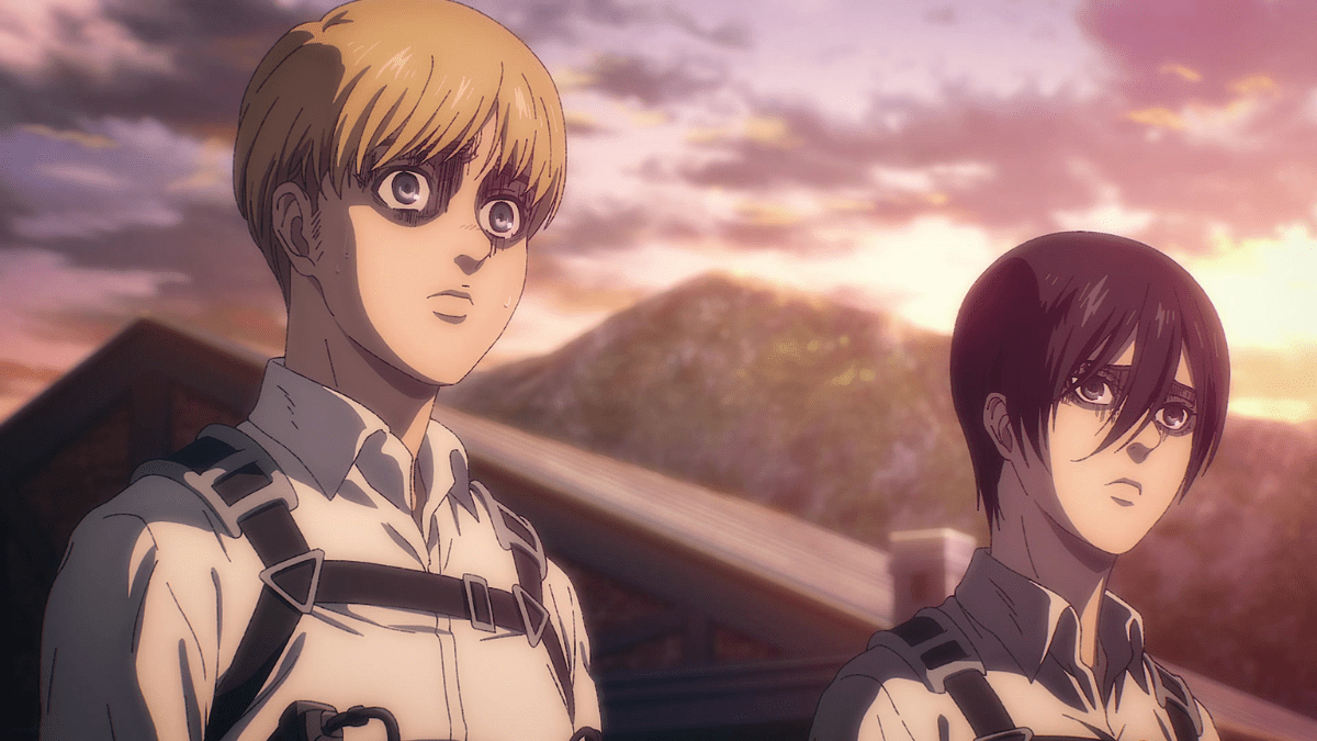 armin and mikasa in attack on titan